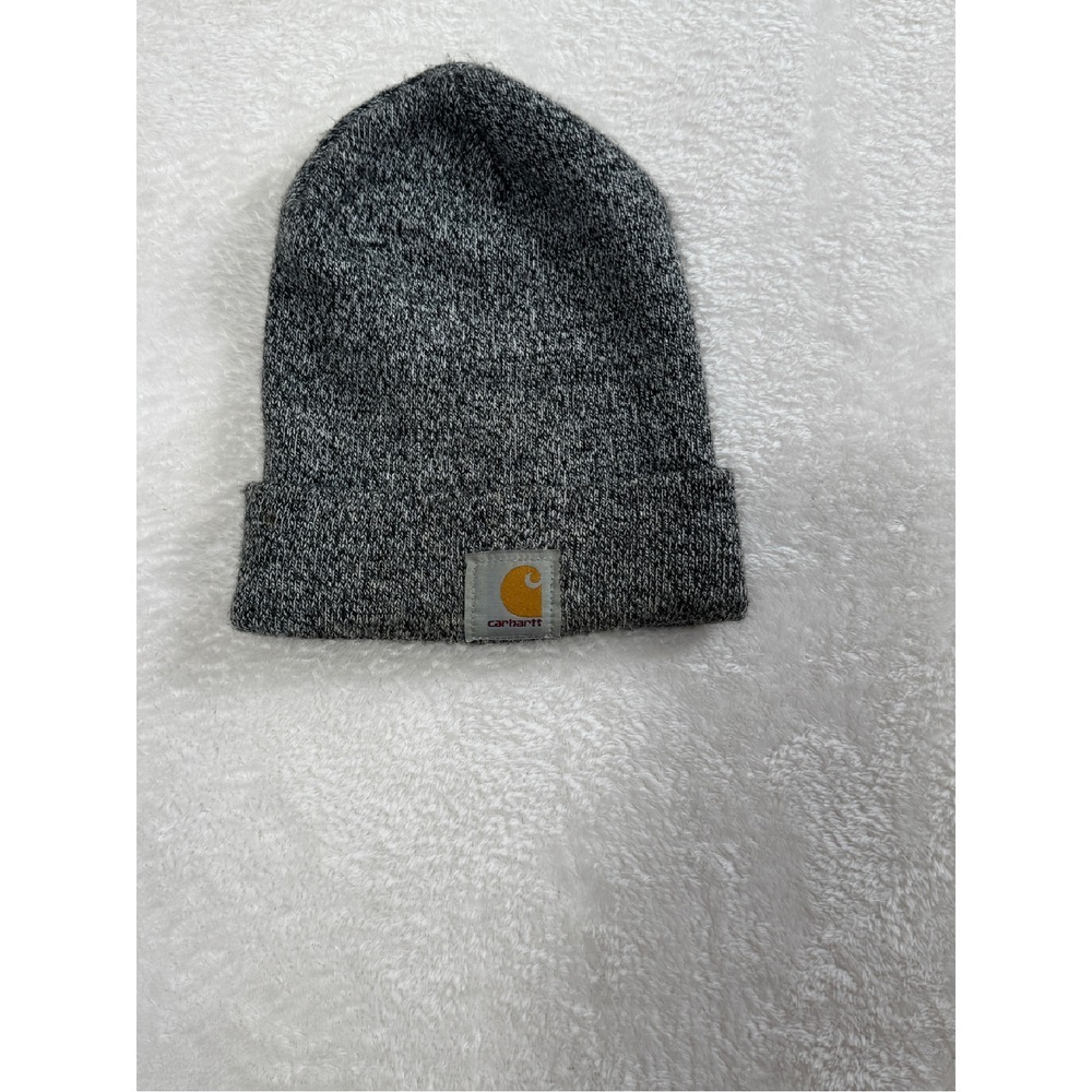 Carhartt Knit Beanie‎ Hat Gray Cuffed Winter Warm Casual